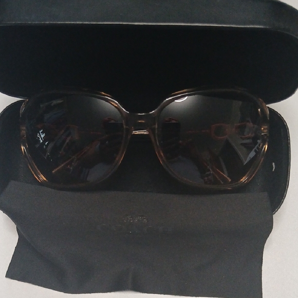 Coach Women's Brown Sunglasses - Picture 1 of 7